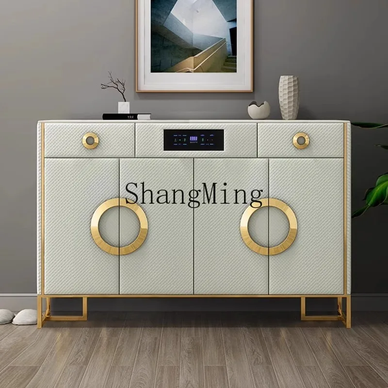 

SM new shoe cabinet home entrance indoor storage cabinet entrance integrated against the wall