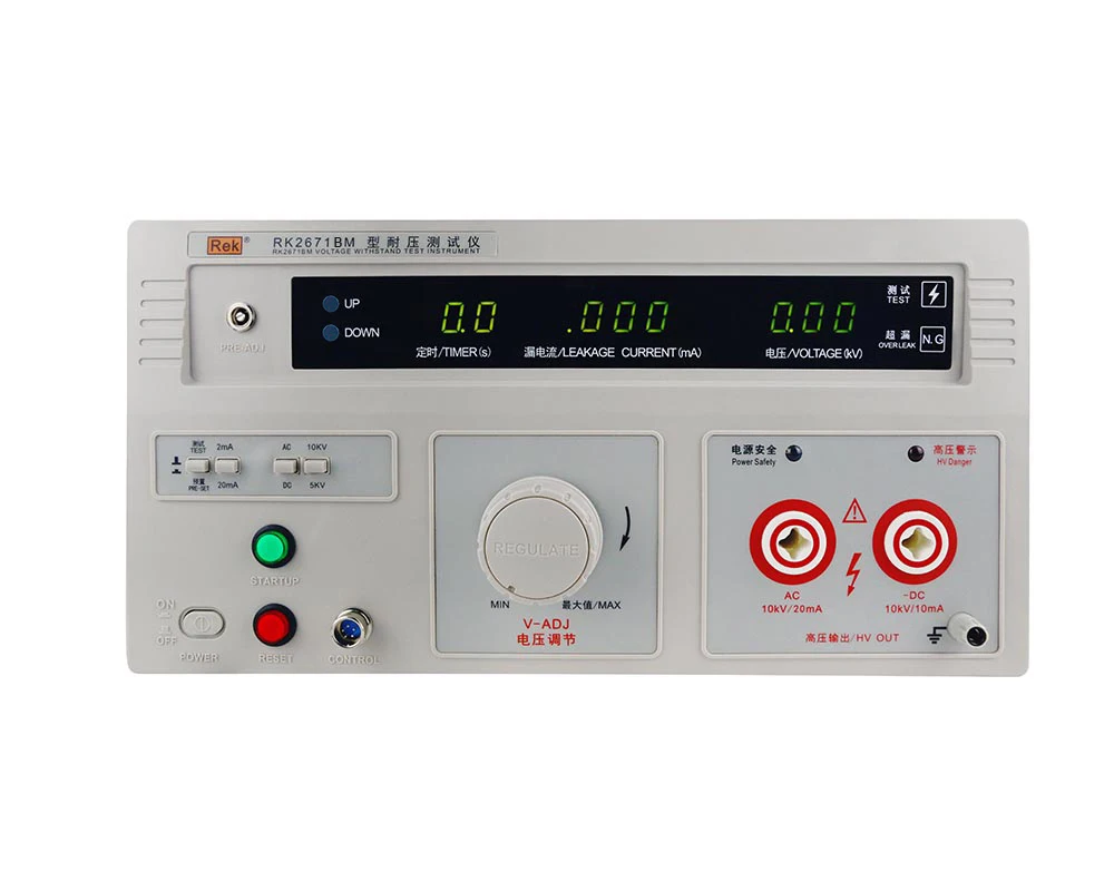 

Wholesale RK2671BM AC/DC Withstand Voltage Tester & Hipot Tester