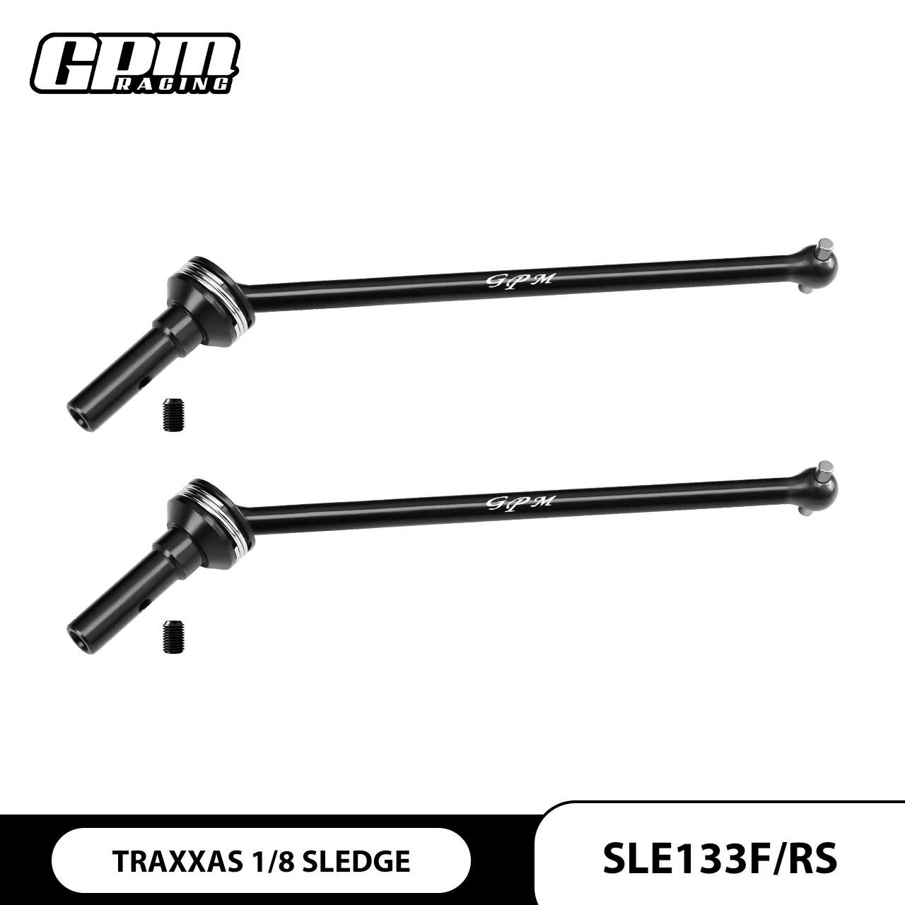 TRAXXAS 1/8 슬레지 95076-4용 GPM 4140 탄소강 전면/후면 CVD 드라이브 샤프트