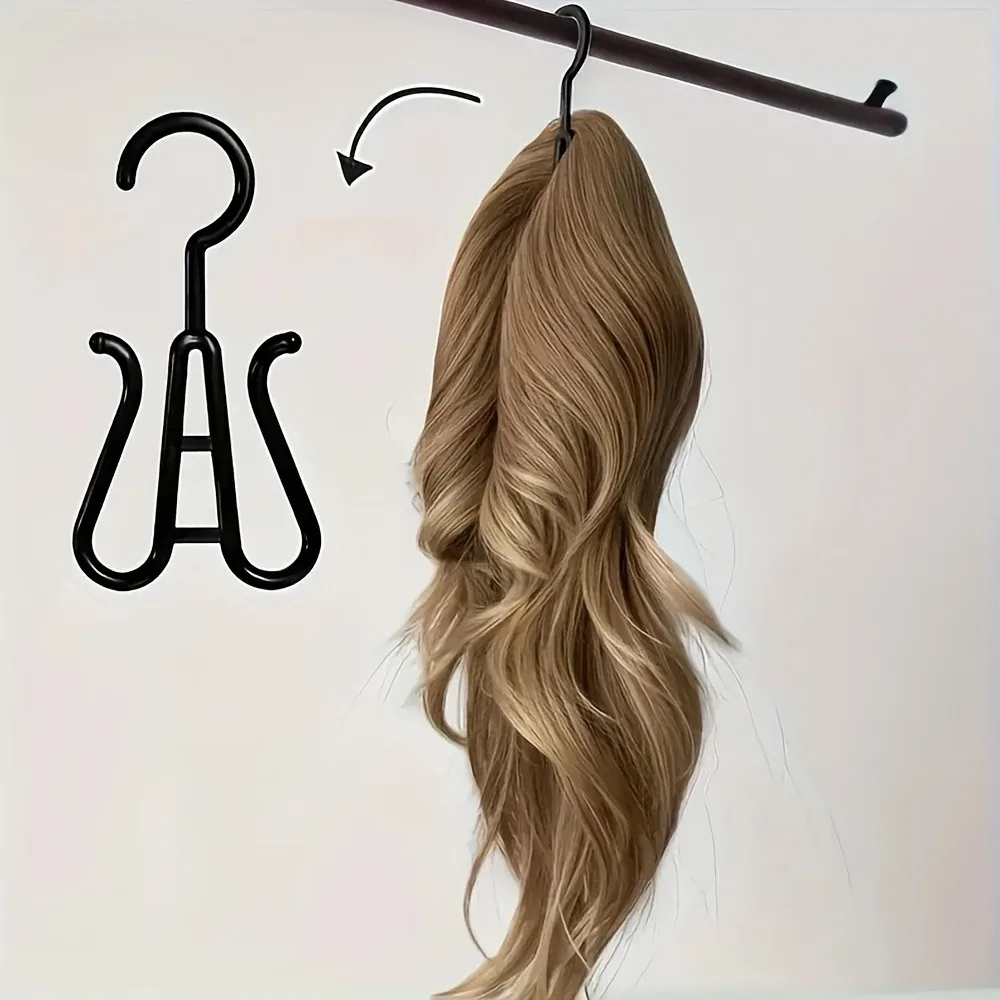 

Wig Storage Tools 1/3/5/6/10p Premium Wig Storage Bag Sturdy Hangers-Black Design for Multiple Wigs & Hair Extensions wig Hanger