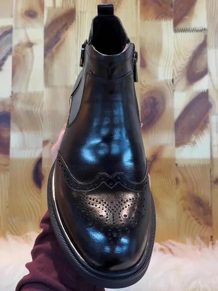 

New AB66051A Men's Casual Comfortable Pure Leather Shoes High Quality Fashionable Versatile Business European High End