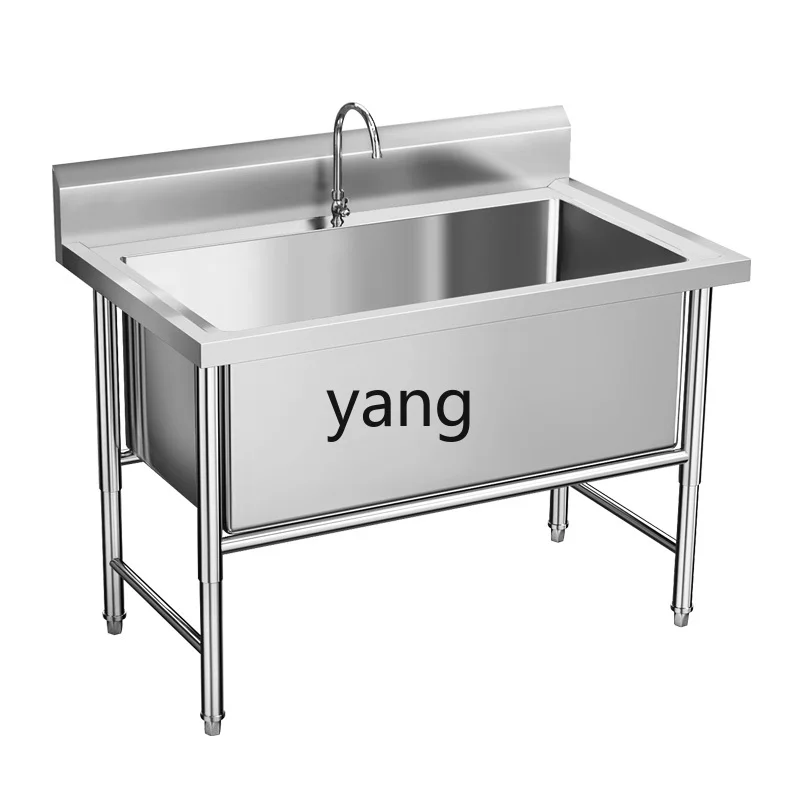 LMM Double Sink 304 Brushed Stainless Steel Kitchen Integrated Wash Basin
