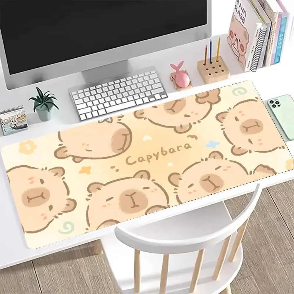 NETTE Capybara Mousepad Tastatur Matte Tisch Matte Studenten Schrank Gamer Desktop Mousepad Tasse Matten Anti-falten Nicht-slip schreibtisch Pad