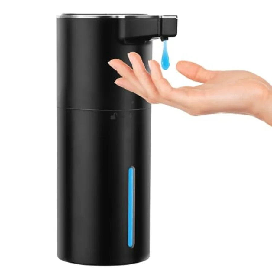 

Automatic Soap Dispenser Liquid Touchless: 13.52oz/400ml Wall USB Rechargeable - 4-Level Adjustable Modern Electric Hand Soap D