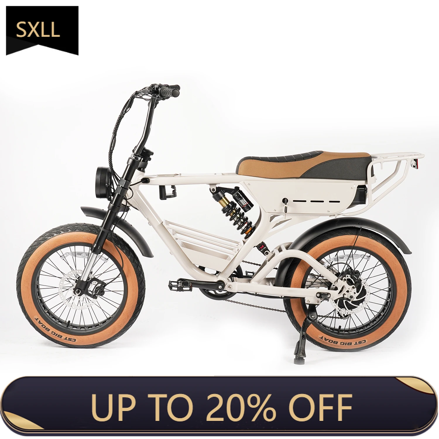 

SXLL 2024 High Quality 20-Inch Ebike 2000W Off-Road Fat Tire Electric Bike Aluminum Alloy Mountain Adult Electric Bike 10000W