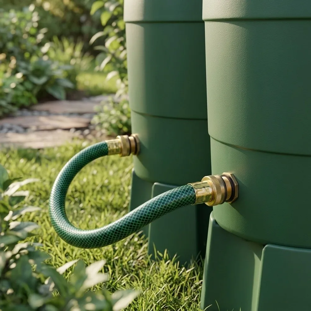 Efficient Rainwater Linking for Kit Rainwater Collection Pail Linking Kit 20mm Brass Hose Fitting for weather-resistant