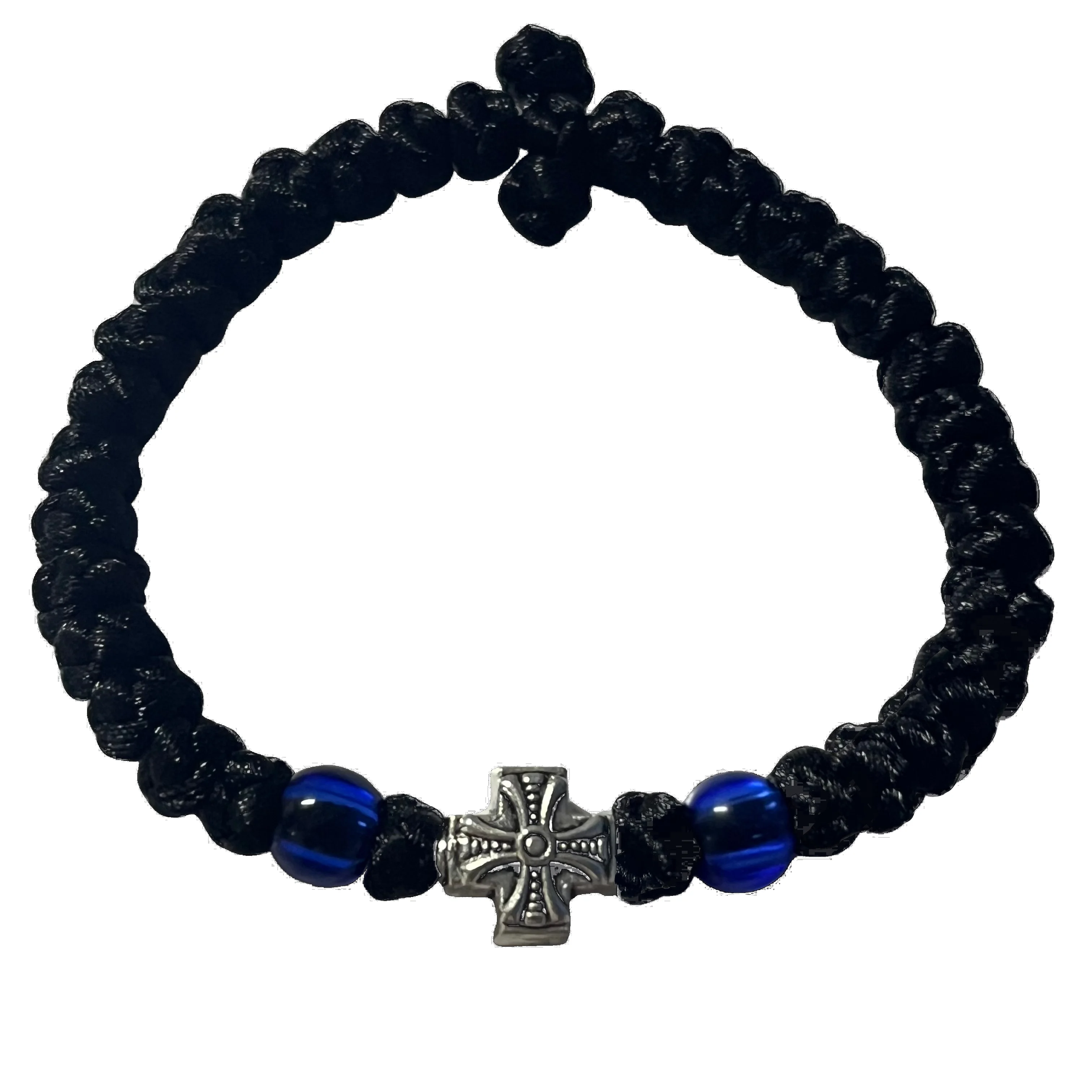 1pcs hand-woven Greek Eastern European Orthodox Cross bracelet