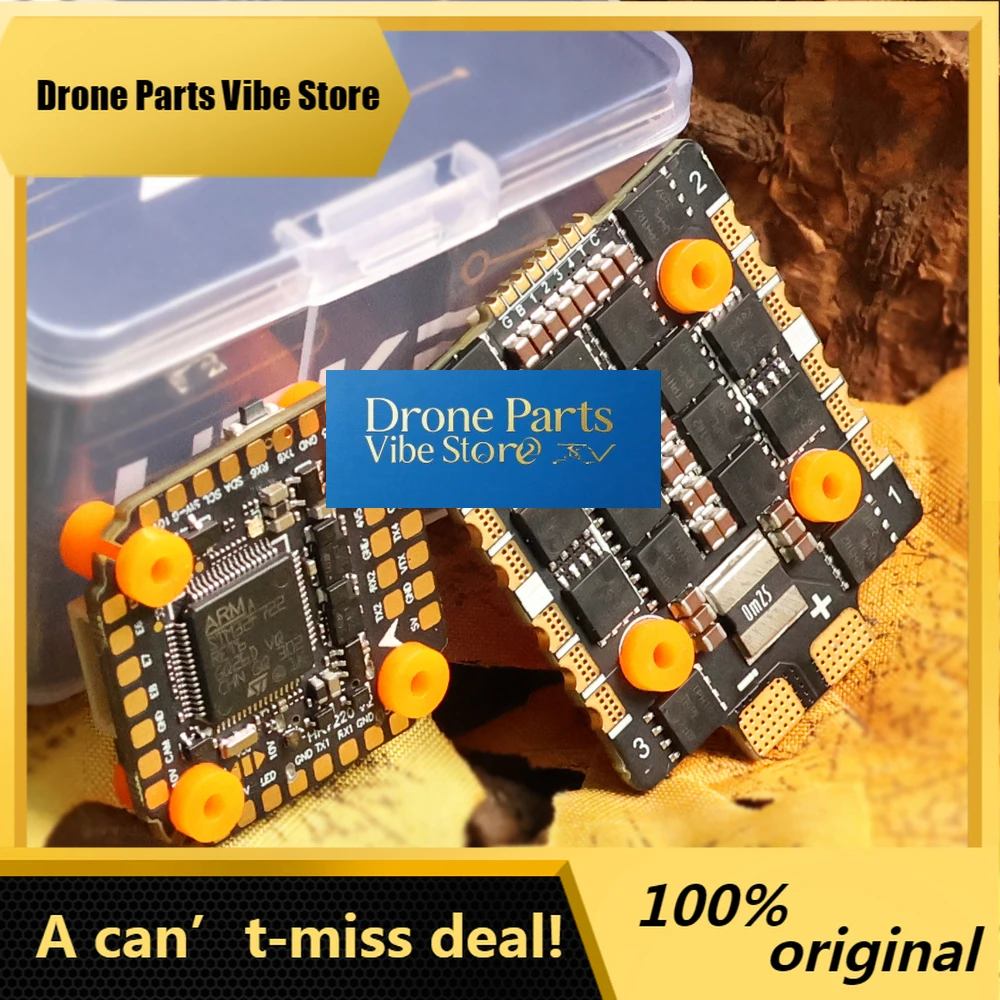 

DronePBLHeli-32 60A 4in1 ESC & FC FPV Stack,20x20mm,2-8S,Dual BEC, Dual ICM-42688 Gyros Flight Controller,For FPV Racing Drone R