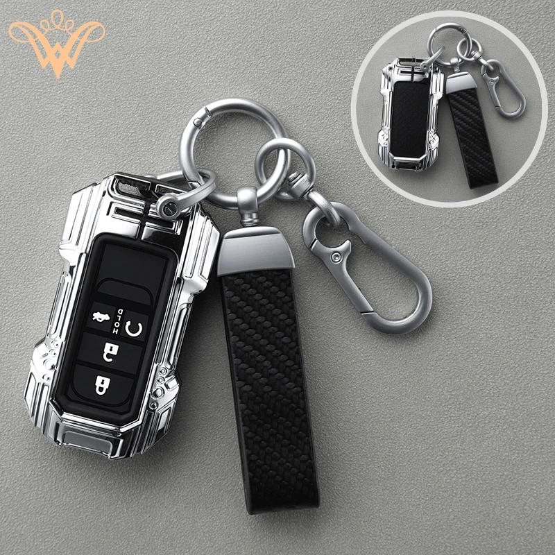 

Zinc Alloy Car Remote Key Case Cover For Honda Civic 11th Gen Accord Vezel Freed Pilot CRV 2021 2022 Protector Accessory