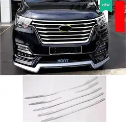 Car Trim Strip Front Grid Grill Moulding Grille Frame For Hyundai Grand Starex TQ Staria H-1 H1 H-200 i800 2018 2019 2020 2021