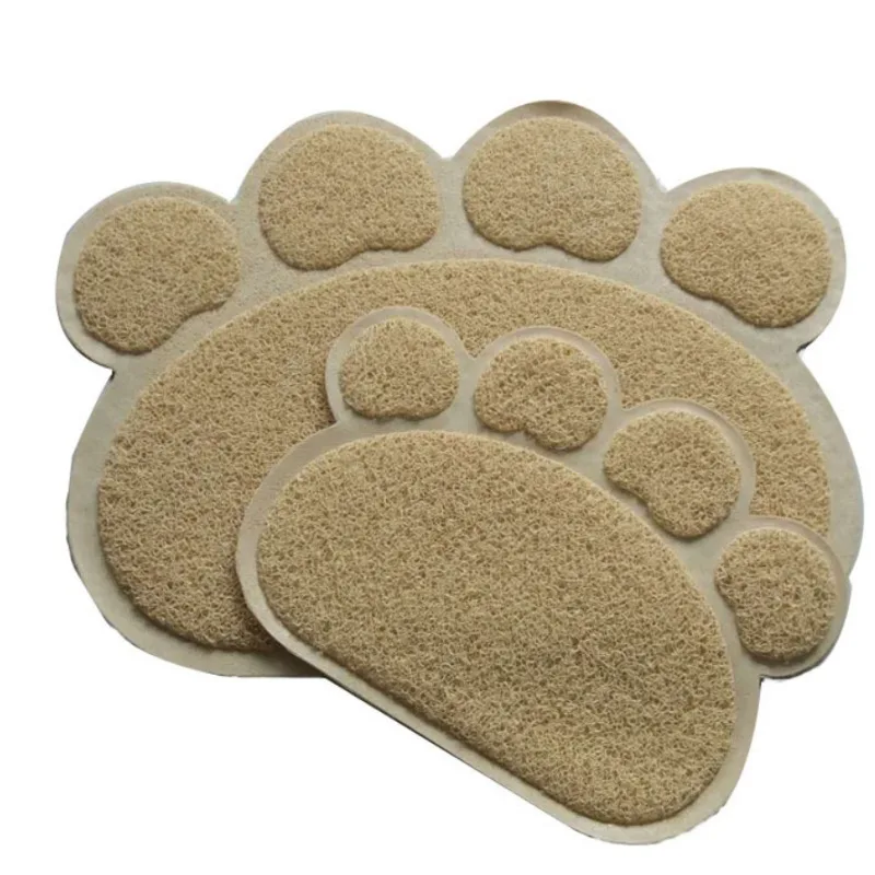 1pc Pet litter pad PVC paw print cat paw pad plastic cat toilet pad