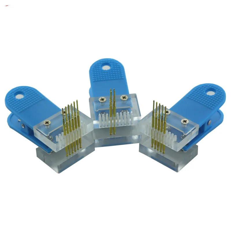 PCB Programming Clip 2.54mm Single/Double Row 2/3/4/5/6/7/8/9/10P Programming Pogo Pin
