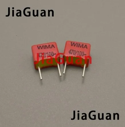 10PCS NEW WIMA FKP2 470pF 100V 100V470PF 5% P5MM audio film capacitor fkp 2 series 470pF/100V 471/n47/470p 471/100v