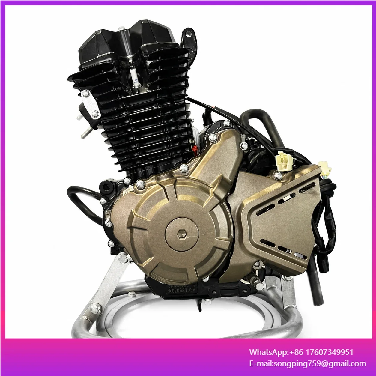 Motorcycle Engine Assembly 110cc 125cc 150cc 180cc 200cc 250cc Petrol Engine for Bajaj Boxer Honda Apsonic Lifan Zongshen