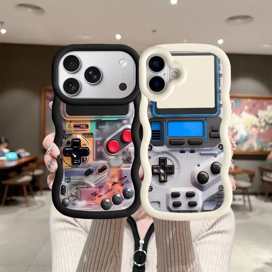 Consola de juegos foto funda de teléfono suave para iPhone 12 14 17 Air 16 Pro Max 11 15 Plus 13 8 XR