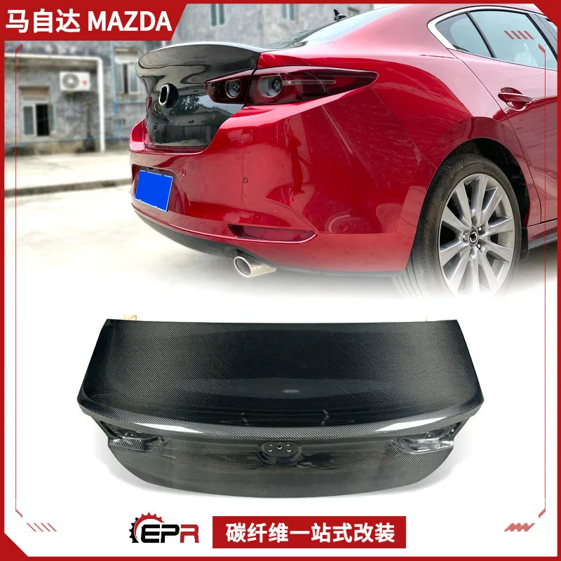 

Suitable for Mazda 3 New Onxella, Carbon Fiber Retrofit, Duck Tail Rear Cover EPA Luggage Tail Cover