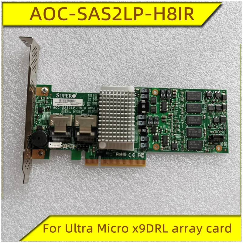 Original For Ultra Micro x9DRL array card AOC-SAS2LP-H8IR LSI 2108 RAID array card 6GB