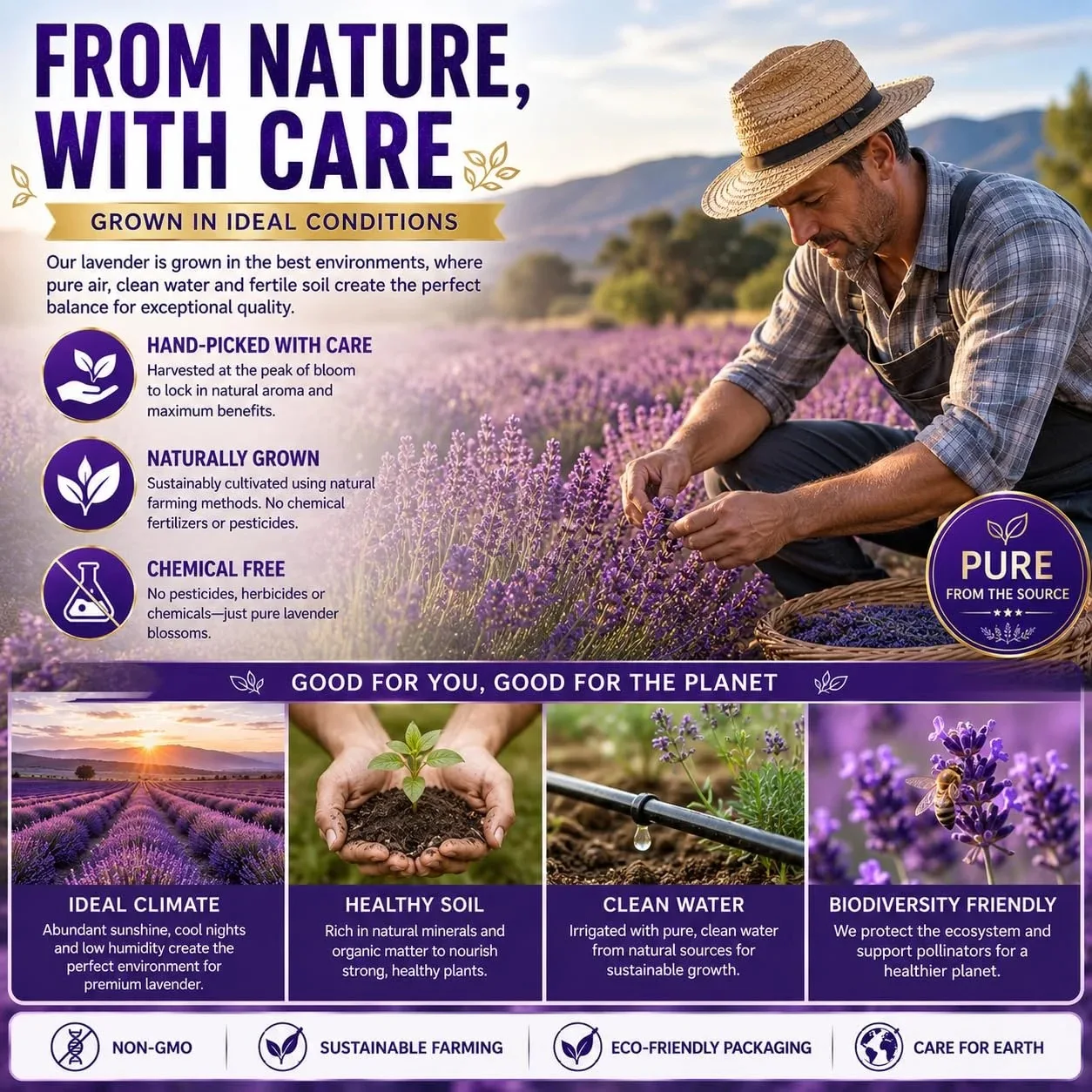 Lavender Tea, 30 Count - Premium Dried Lavender Flower Tea Bags for Stress Relief - Aromatic Wellness - Non-GMO - Caffeine-Free