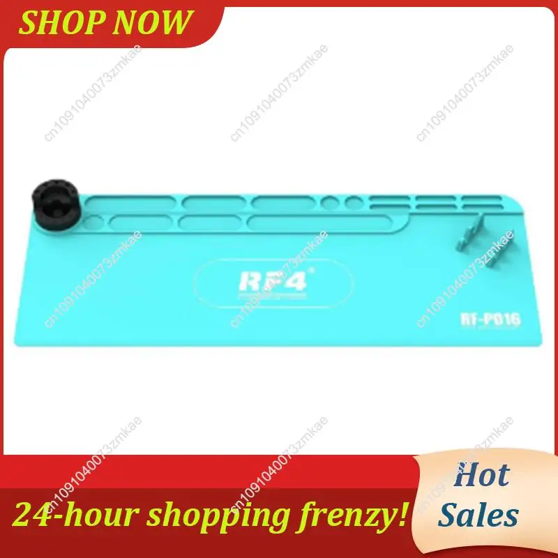 

Ежедневная распродажа RF4 RF-PO16 теплоизоляционный настольный коврик силиконовый коврик с ящиком для хранения отверток и фиксированной функцией держателя мобильного телефона