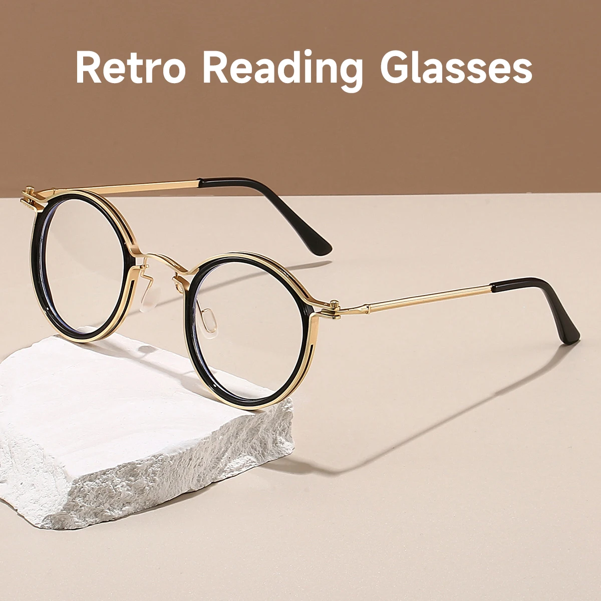 Neue Runde Retro Lesebrille Männer Frauen Hohe Qualität Legierung Anti-blau Licht Brillen Blockieren Blau Licht Leser +1,0 bis +4,0