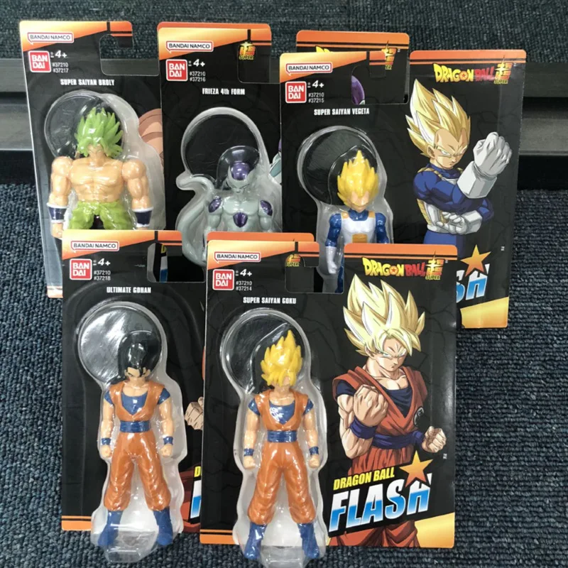 

BANDAI Dragon Ball Super Saiyan Son Goku Vegeta Broly Gohan Hand-made Puppet Model Children Toys Kawaii Anime Figures Action