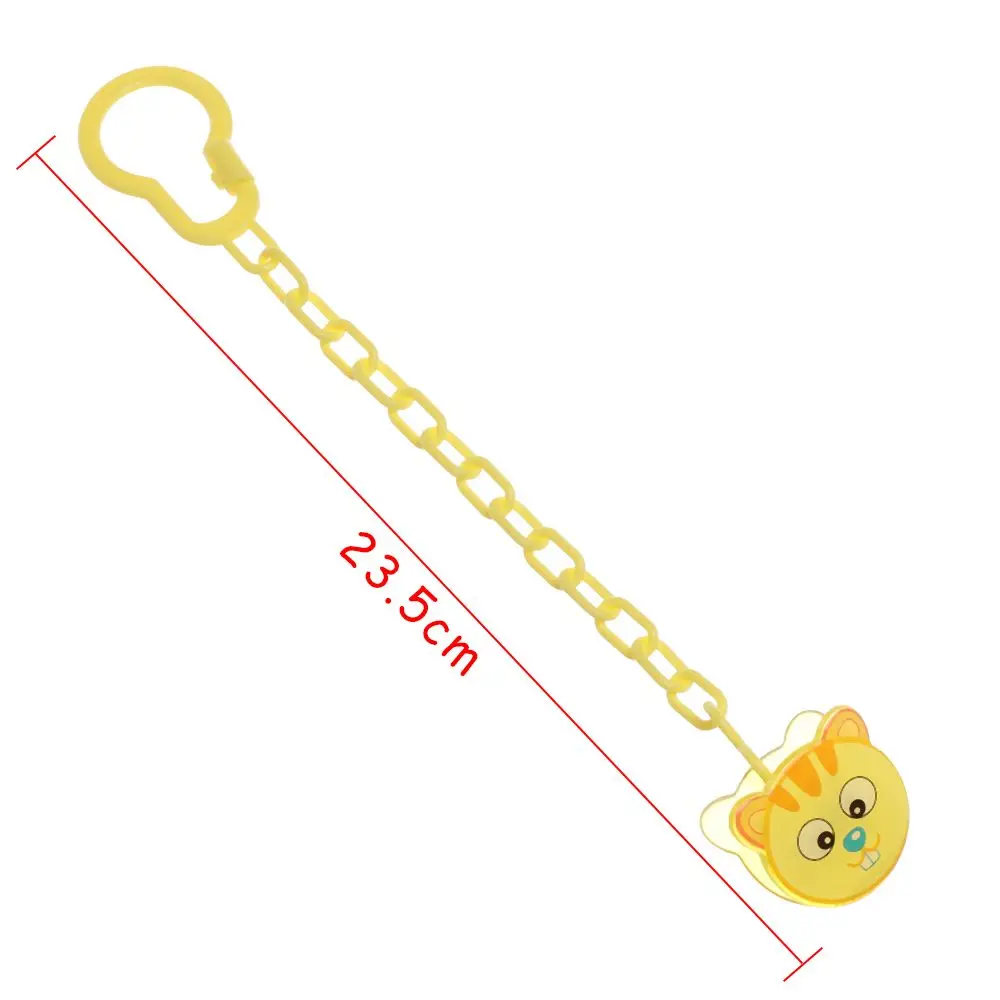 Fashion Cartoon Animal Safety Nipple Clasps Pacifier Chain Clip Soother Clip Anti-Drop Hook