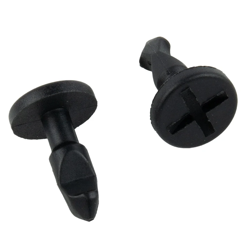 10Pcs Engine Compartment Cover Plate Screw Clips Black Plastic For 2003-2010 95557271000 955 572 710 00