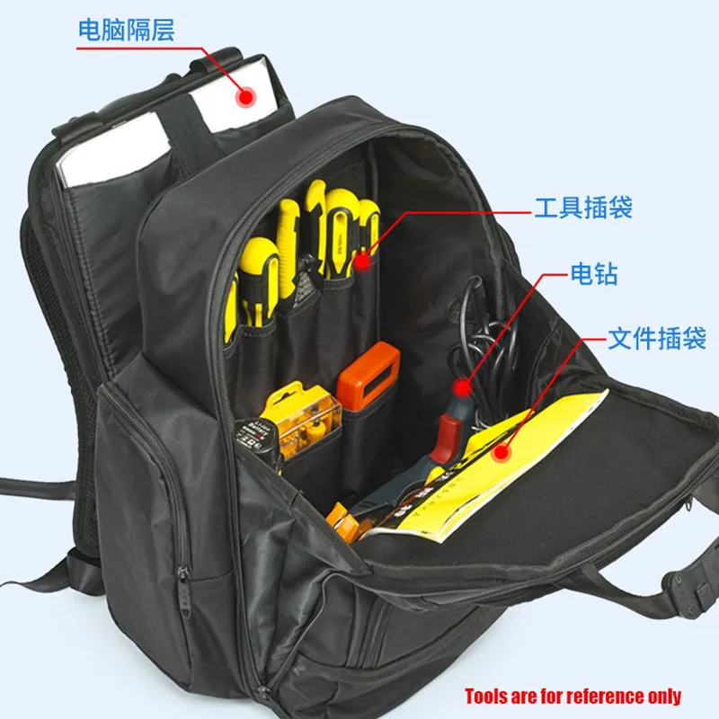 Electrician Backpack Tool Bag Multifunctional Hardware Storage Box Mechanical Workshop Tool Bag Repair Kit Hvac Tool Backpack