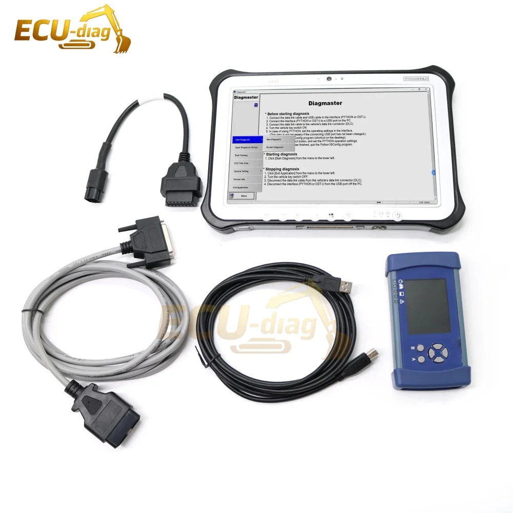 

for Kubota Diagnostic tool for DENSO DST-i Vehicle TAKEUCHI PYTHON Interface Machinery Tractor Diagnostic scanner