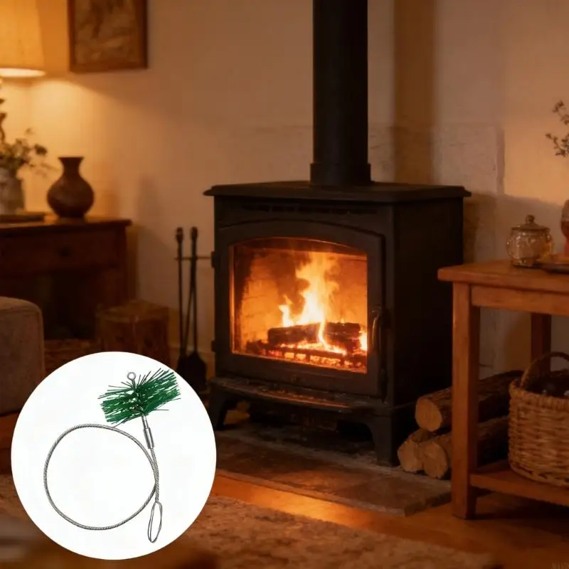Efficient Pipe And Chimney Brush With Nylons Bristles To Minimize Scratching Remove Residues For Enduring Use M4YD