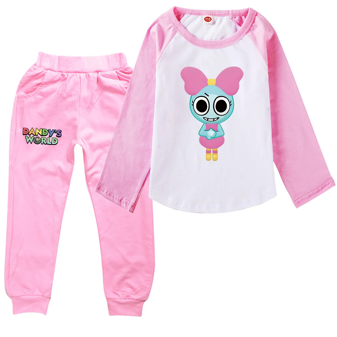 

New Game Dandy's World Clothes Kids Dandy World Tshirt Baby Girls Long Sleeve Tops Pants 2pcs Set Boys Sportsuit Children's Sets