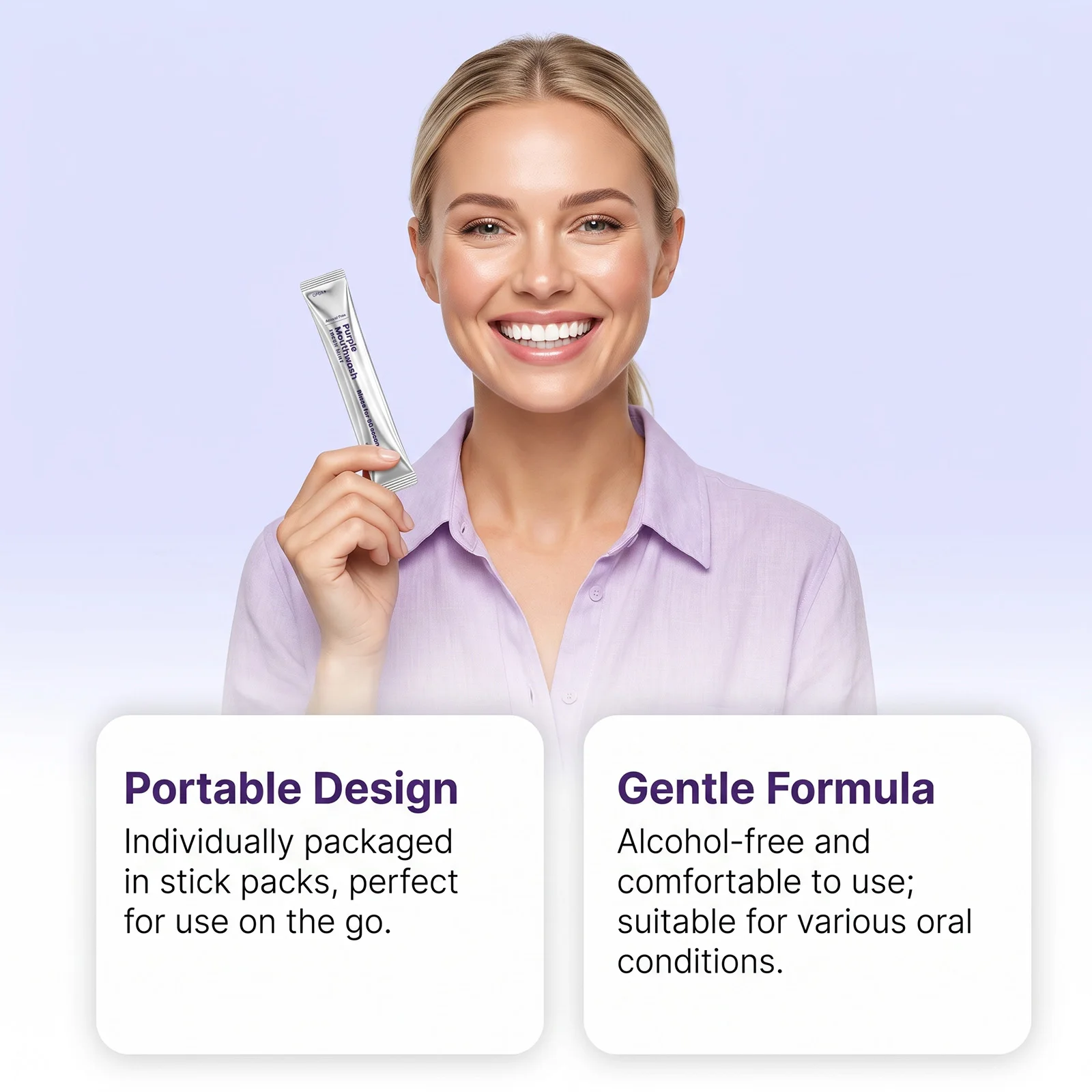 Purple Mouthwash Deep Cleaning and Polishing Yellow Teeth Plaque Removal Whitens Teeth Long Lasting Fresh Breath Oral Gum Care