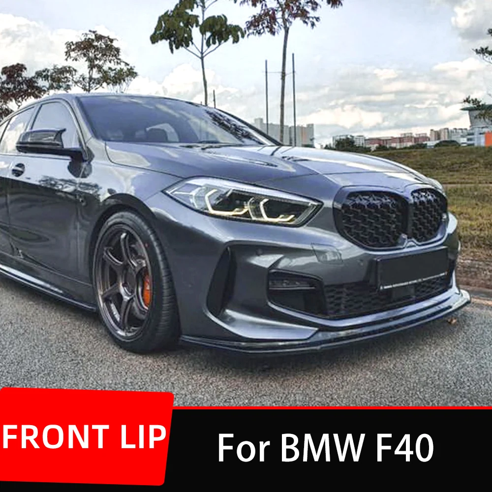 

For BMW 1 Series F40 118i 1201 128ti M Sport 2020 UP Car Front Bumper Lip Chin Spoiler Splitter Diffuser Bodykit Accessories