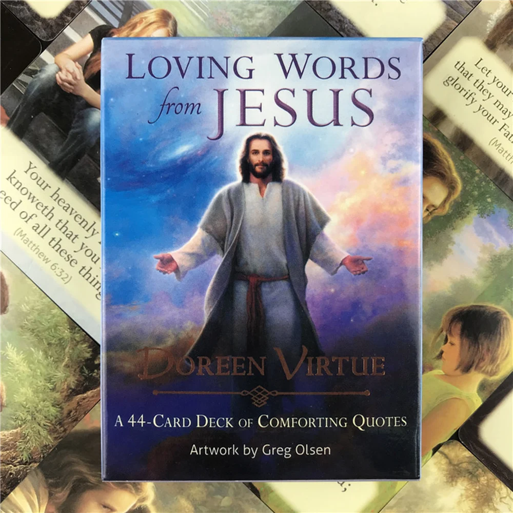 Loving Words From Jesus Tarot Deck Fortune Telling Divination Oracle Cards Family Party Leisure Table Game With PDF Guidebook