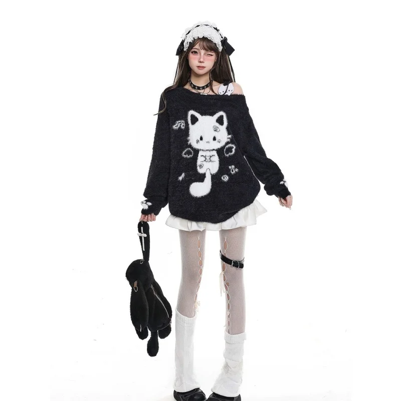 High-End Knitted Base Layer irt Asymmetrical Collar No Pilling Winter Women's Faion Guangzhou Thirteenth Fac Dongguan...