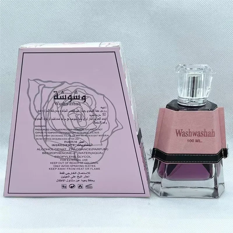 Arab Perfumes Woman Arabic Long Lasting Rose Fragrance Body Spray EDT EDP Washwashah Original Parfum Pheromone For Women