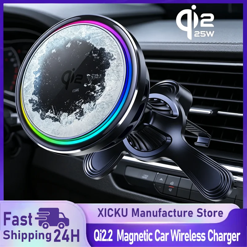 tec-cooler-磁気式車載ワイヤレス充電器-qi22-25w-iphone-16-17-pro-max対応-急速充電-エアベント式スマホスタンド-iphone-17～12対応
