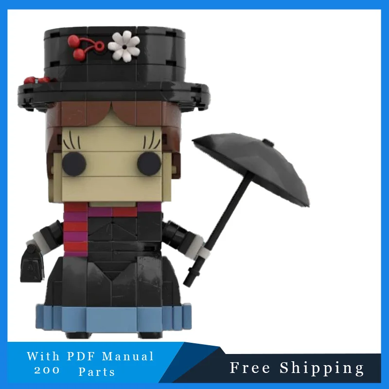 200-delig MOC Elegant Teacher Brickheadz Bouwsteenmodel Kerst Verjaardagscadeau Inspireert Unlimited Creativity Building Set