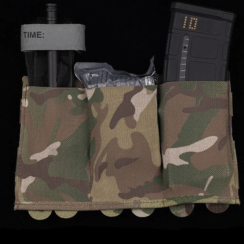 Bolsa tática tripla de 5.56mm para revista, para m4 ar15 ak 47 molle rifle mag, suporte de torniquete, pacote de acessórios de caça