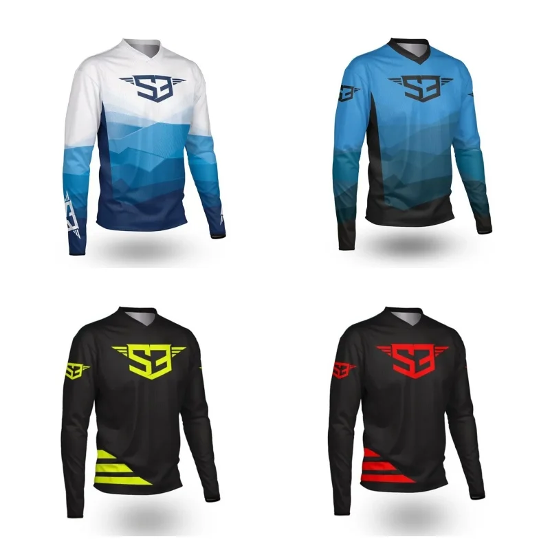 S3 Long Sleeve Motocross Jersey for Motorcycle Riding MTB Downhill Cycling T-Shirt BMX Motocross Clothing Ciclismo