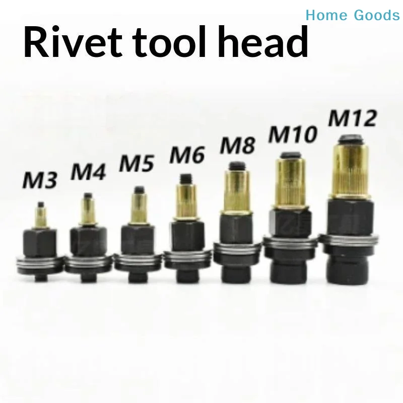 preferredHand Rivet Nut Head Set Rivet Nut Tool Nuts M3 M4 M5 M6 M8 Simple Install Manual Riveter Rivnut Tool Accessoryproduct