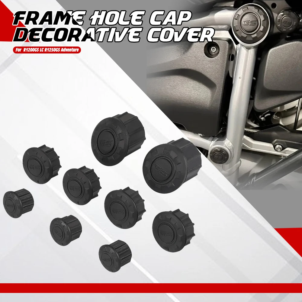 

9PCS Frame Hole Cover Caps Plug Decorative Frame Cap For BMW R1200GS LC R1250GS Motorcycle Accessories R 1200 1250 GS Adventure