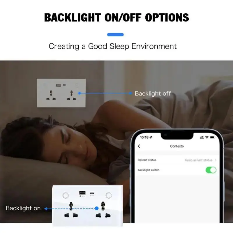 Imagem -05 - Tomada Elétrica Universal Interruptor de Toque Tuya Ewelink Wifi Zigbee Apple Homekit Usb tipo c 147 Tomada de Parede 16a