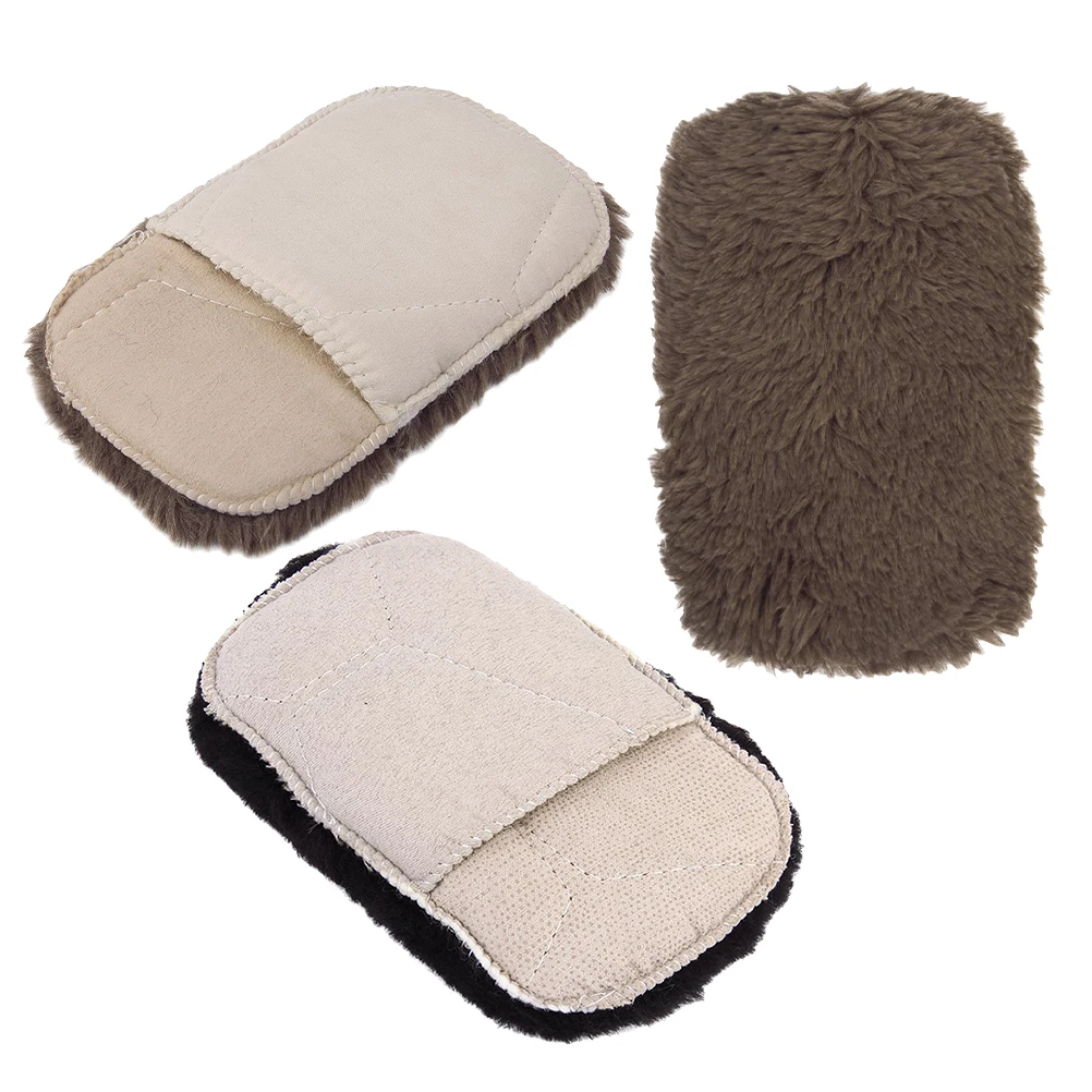 

3pcs Shoe Polishing Gloves Thick Soft Applicator Wipe Cloth For Shoes Jackets Bags Cleaner Kit Boot Scrubber