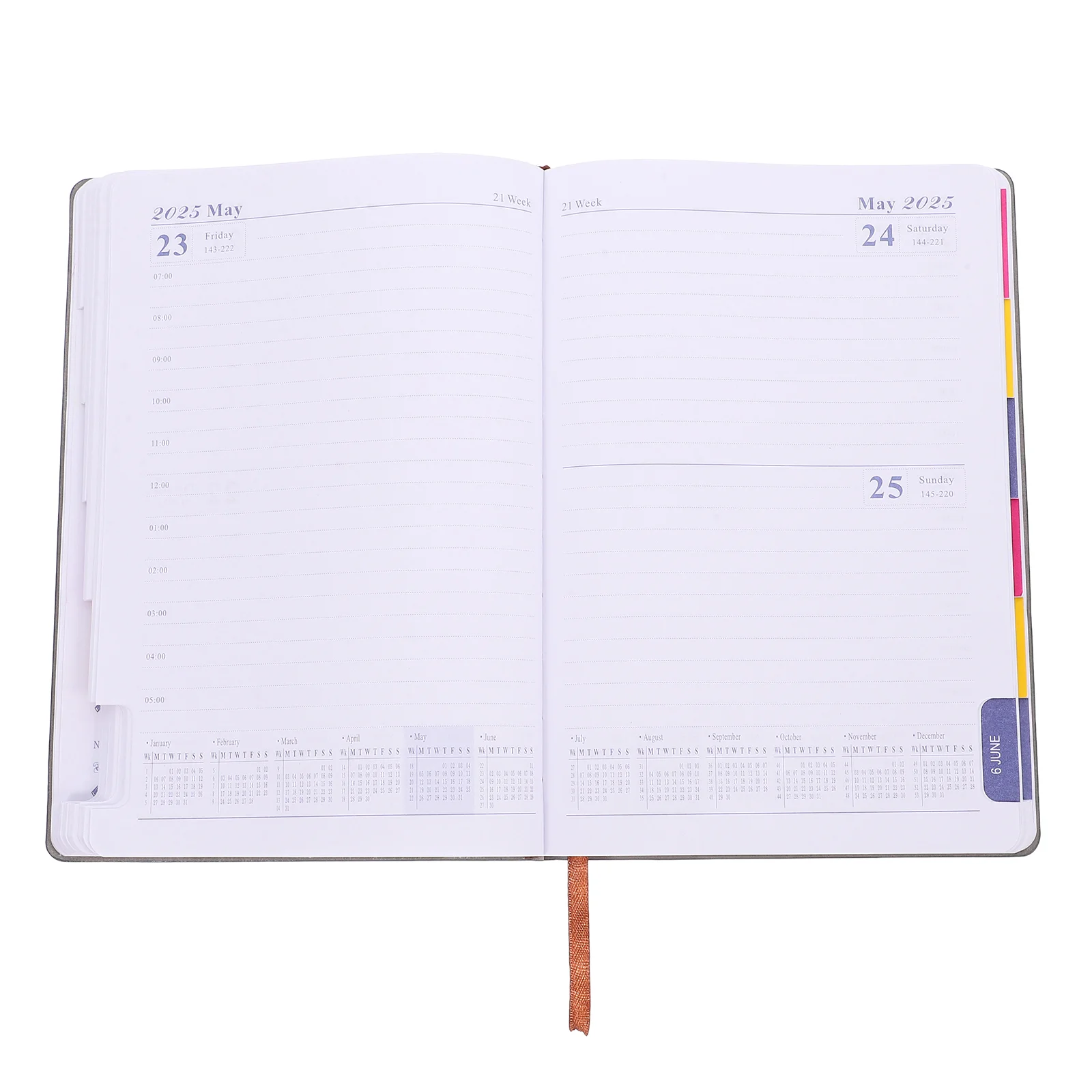 The Notebook 2025 Notepad Agenda Convenient Daily Planner Organizer Portable Academic Delicate Writing Monthly Student