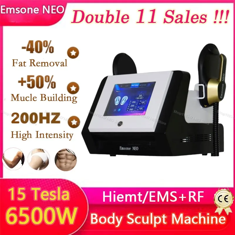 

New upgrade 15 Tesla 6500W Emsone NEO ems body sculpt muscle stimulator Electromagnetic body slim machine hiemt beauty salon