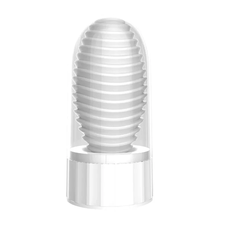 Men's Silicone Masturbation Cup Vagina Egg Penis Massage Adult Toy Stretchy Glans Exercise Blowjob Sex Toys for Men