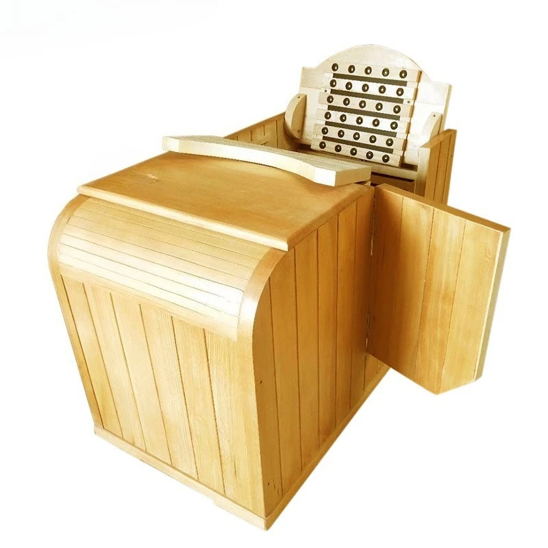 

Steam cabin Household single movable solid wood folding fumigation box Steam room hyperthermia