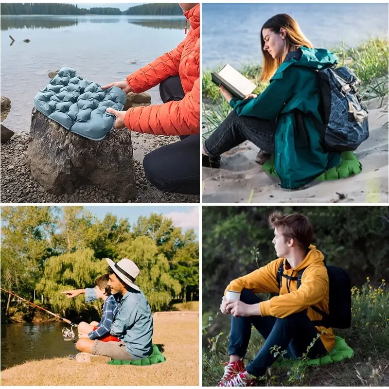 WESTTUNE Inflatable Mattress for Sitting Outdoor Ultralight Seat Cushion Camping Sitting Pad Air Mat for Hiking Backpacking image 6