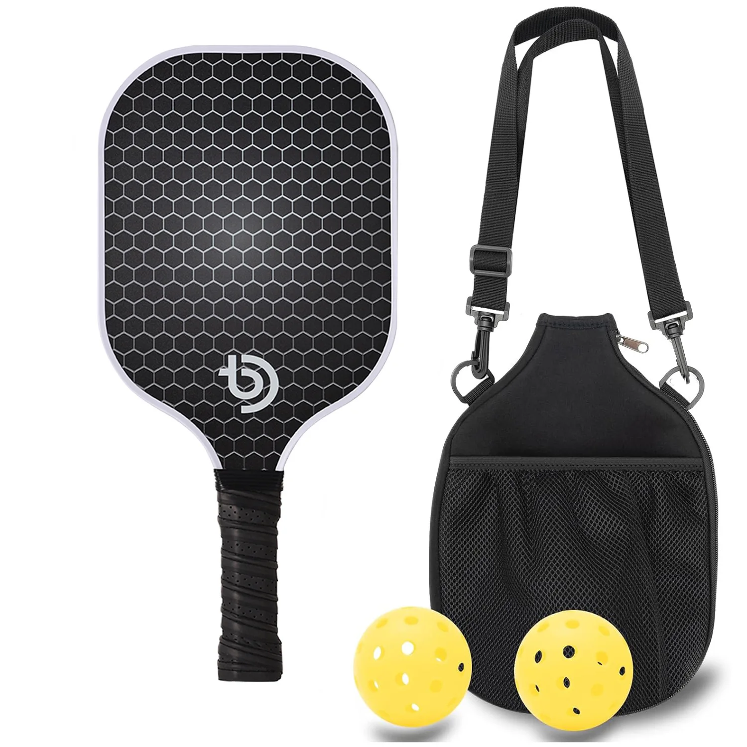 

Pickleball racket set single storage cloth bag school outdoor sports fiberglass